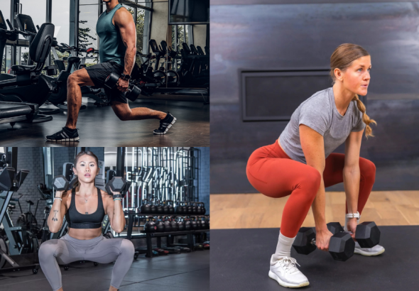 Quad Workout With Dumbbells